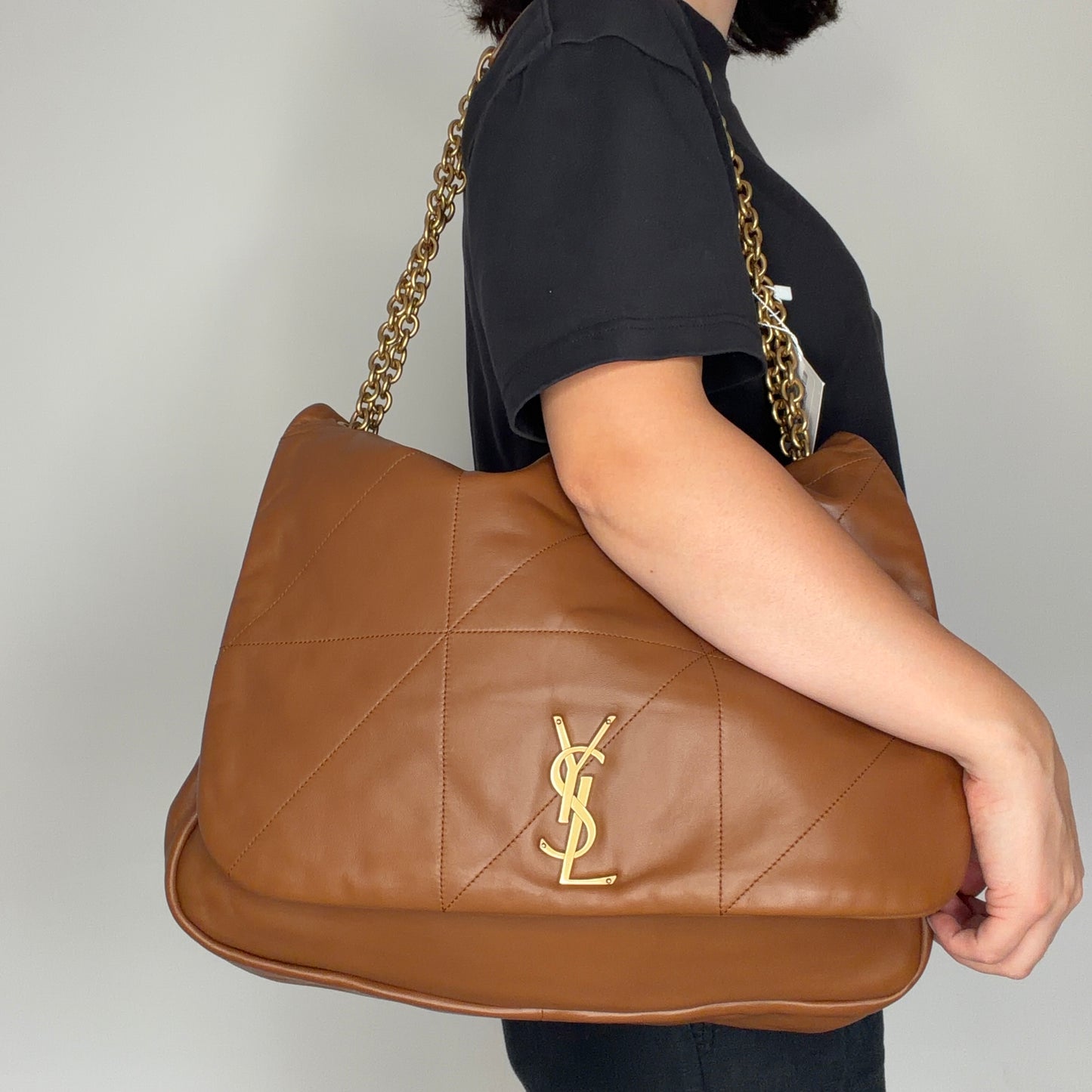 Saint Laurent Jamie 4.3 Shoulder Bag Large Tan Lambskin 2023