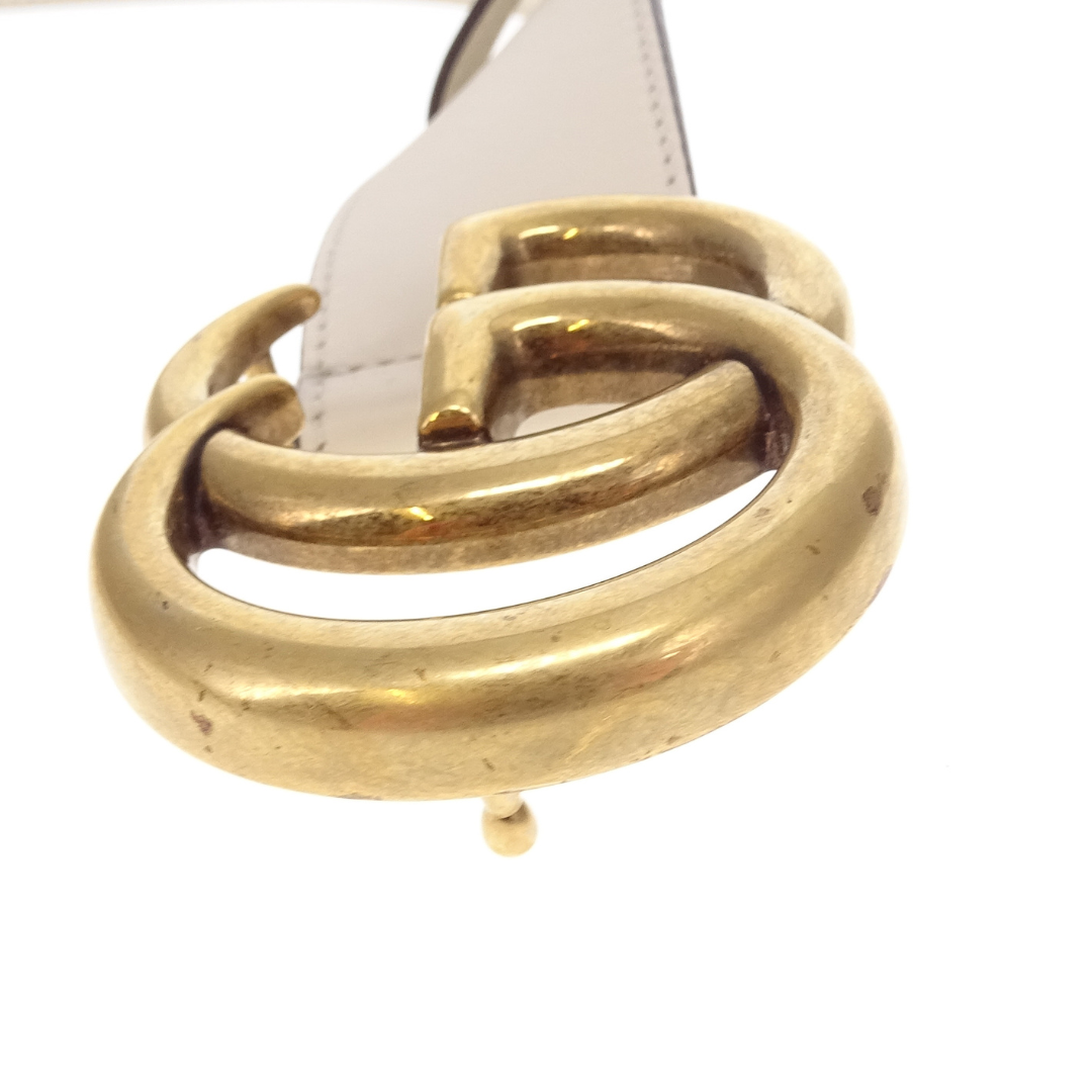 Gucci GG Marmont Belt Wide 95/38 Ivory