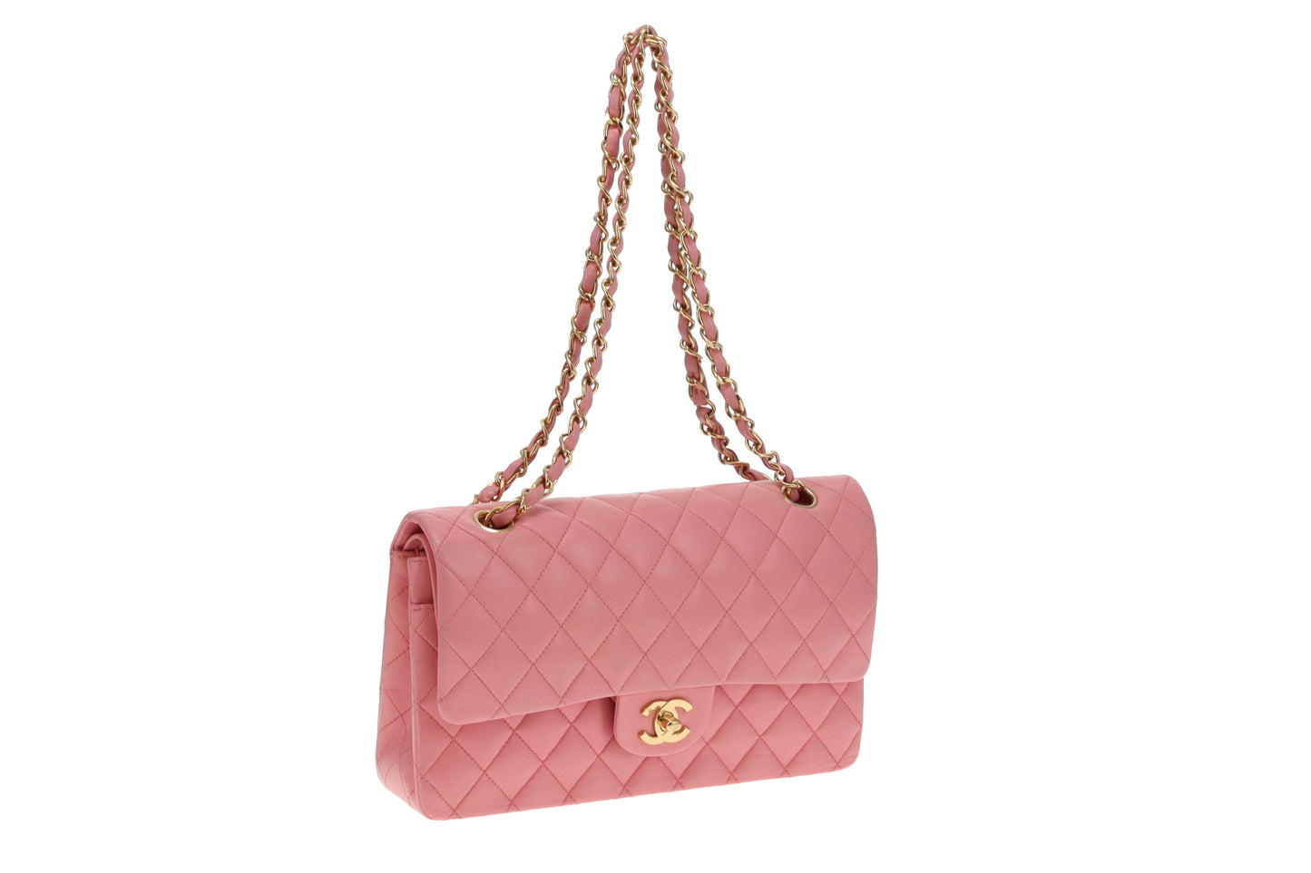 Chanel Classic Double Flap Medium Rose Lambskin GHW 2003/04