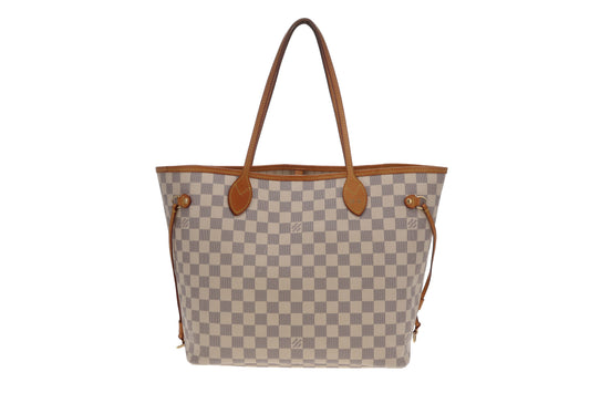 Louis Vuitton Neverfull Damier Azur MM GI1106 - 2016 (hotstamped MK)