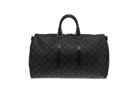 Louis Vuitton Keepall 45 Monogram Eclipse (No Strap) NFID