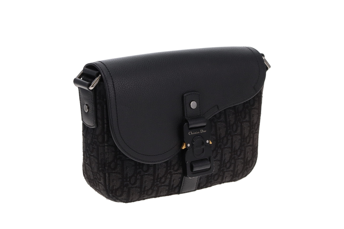Dior Homme Small Saddle Messenger Bag With Flap Black