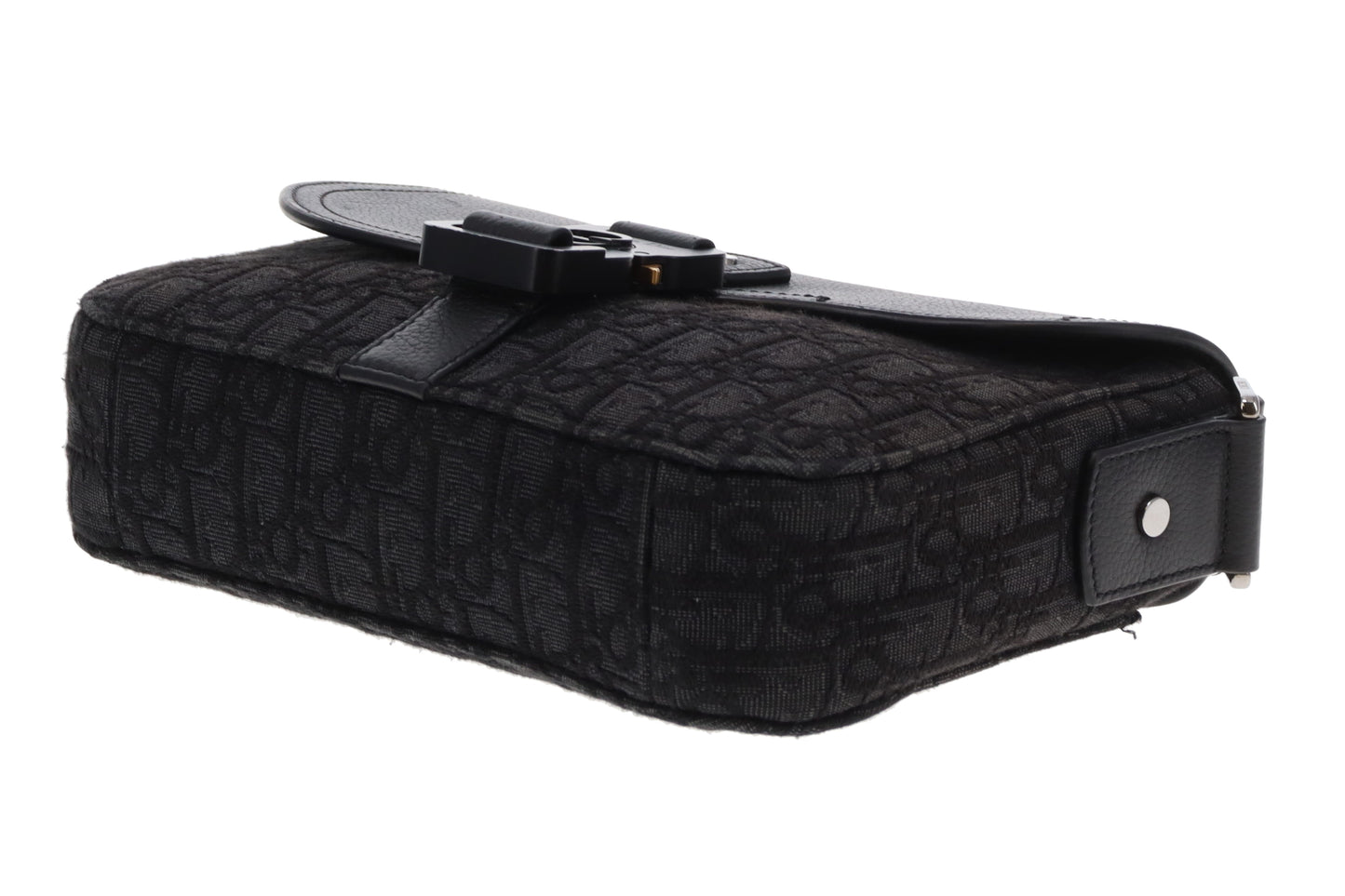 Dior Homme Small Saddle Messenger Bag With Flap Black