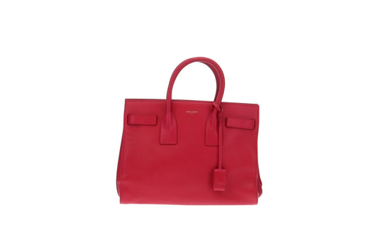 Saint Laurent Hot Pink Smooth Leather Sac De Jour