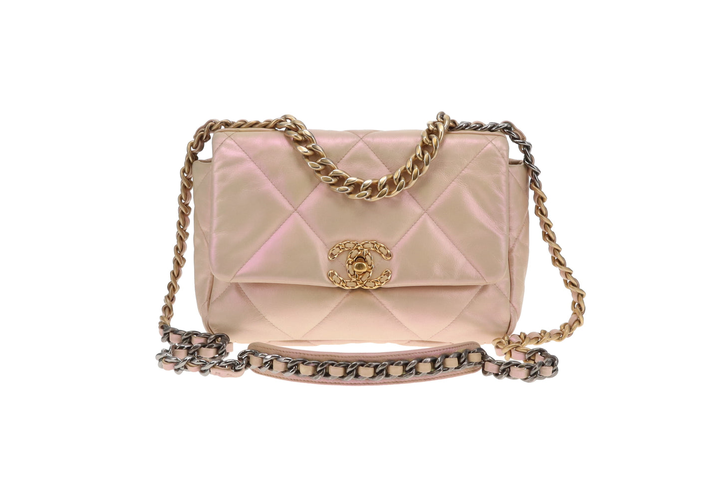 Chanel 19 Iridescent Leather Small (NFID)