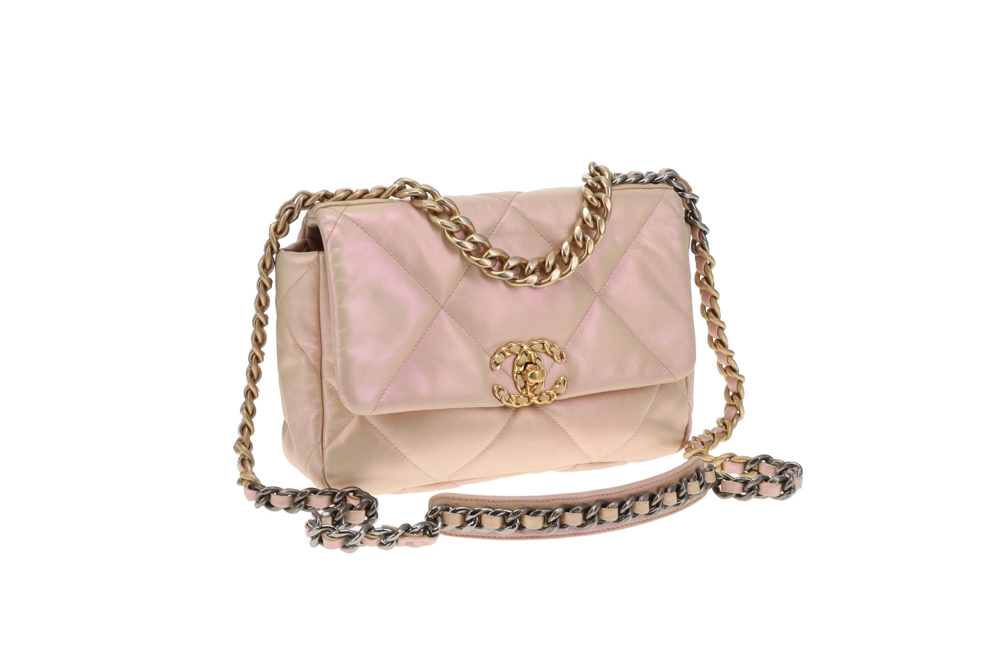 Chanel 19 Iridescent Leather Small (NFID)
