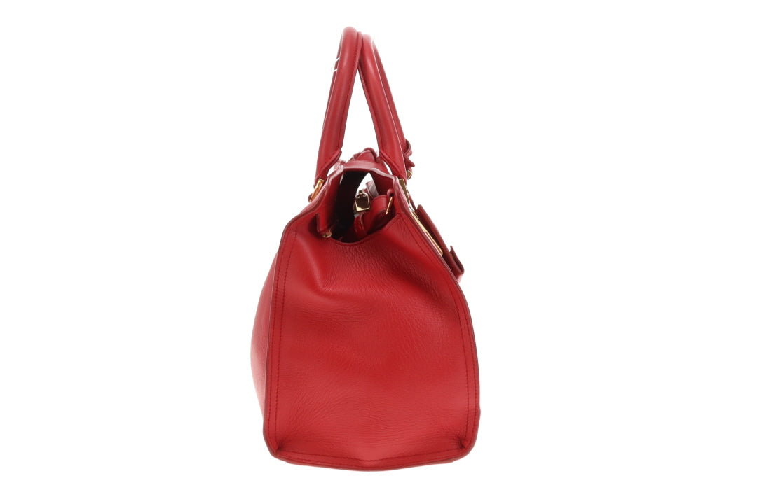 Saint Laurent Y Cabas Rouge