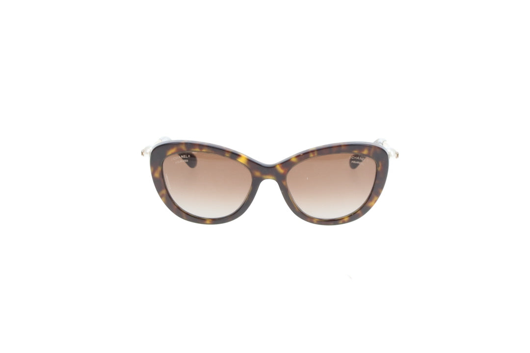 Chanel Cat Eye Double Pear Arm Sunglasses Polarized