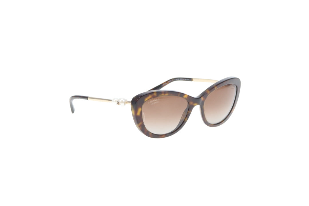 Chanel Cat Eye Double Pear Arm Sunglasses Polarized