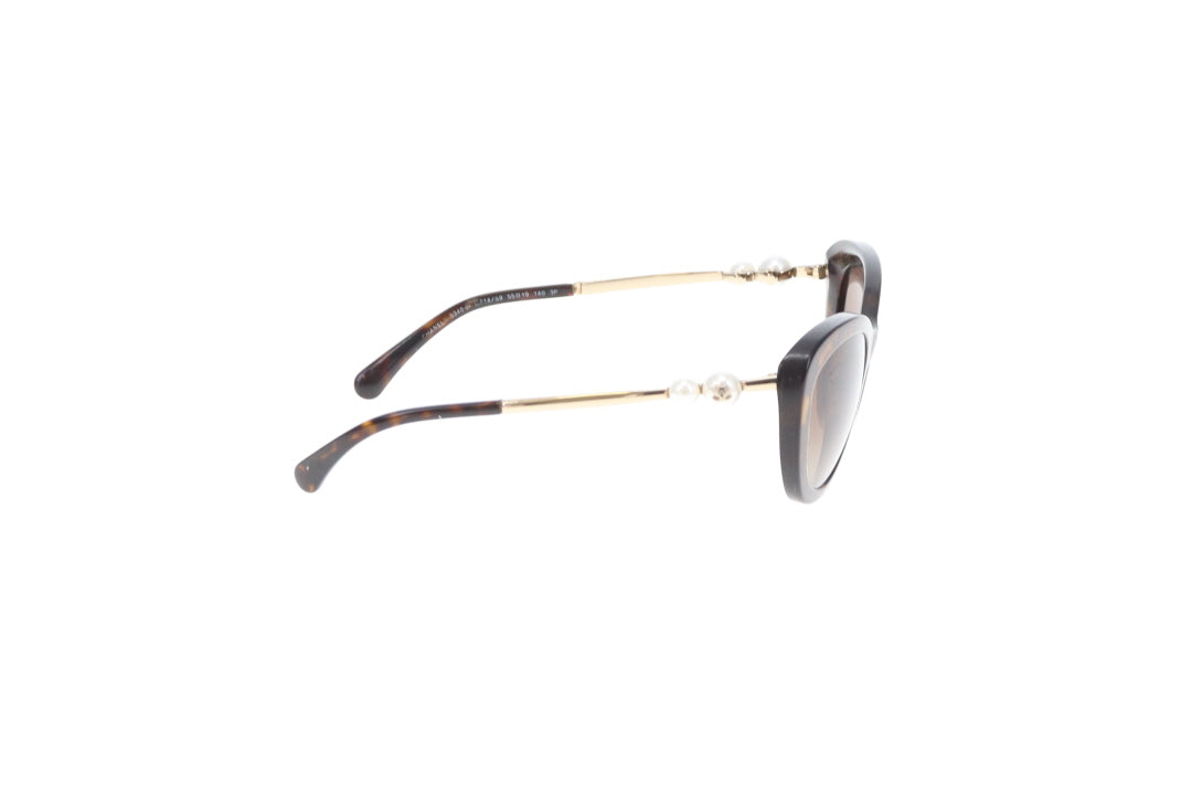 Chanel Cat Eye Double Pear Arm Sunglasses Polarized