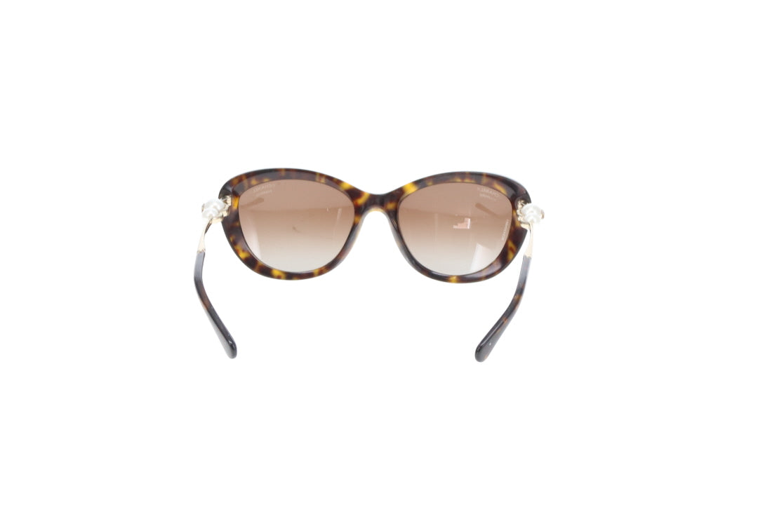 Chanel Cat Eye Double Pear Arm Sunglasses Polarized
