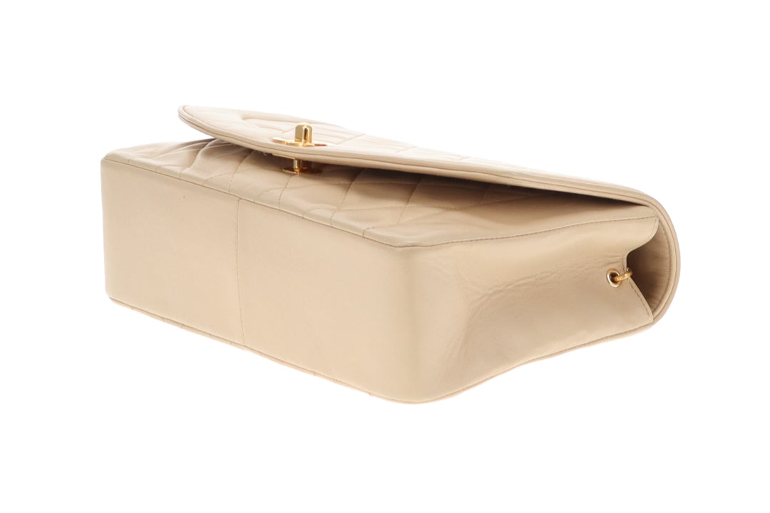 Chanel Diana Medium Beige Lambskin GHW 91/94