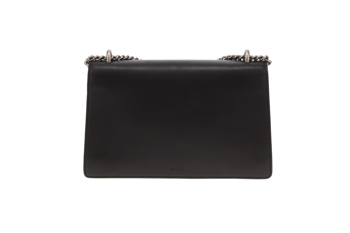 Gucci Dionysus Medium Shoulder Bag Black Leather SHW