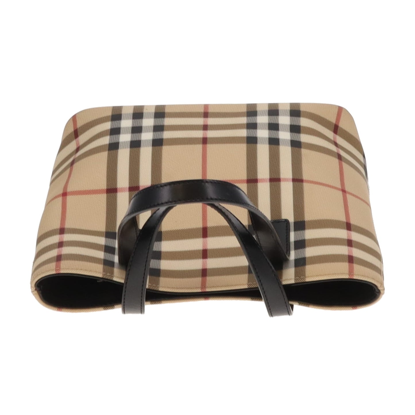 Burberry Tote Bag Mini Check Coated Canvas and Leather