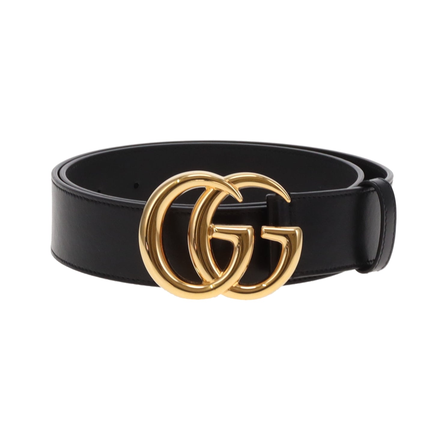 Gucci Marmont GG Wide Leather Belt Black 85/34
