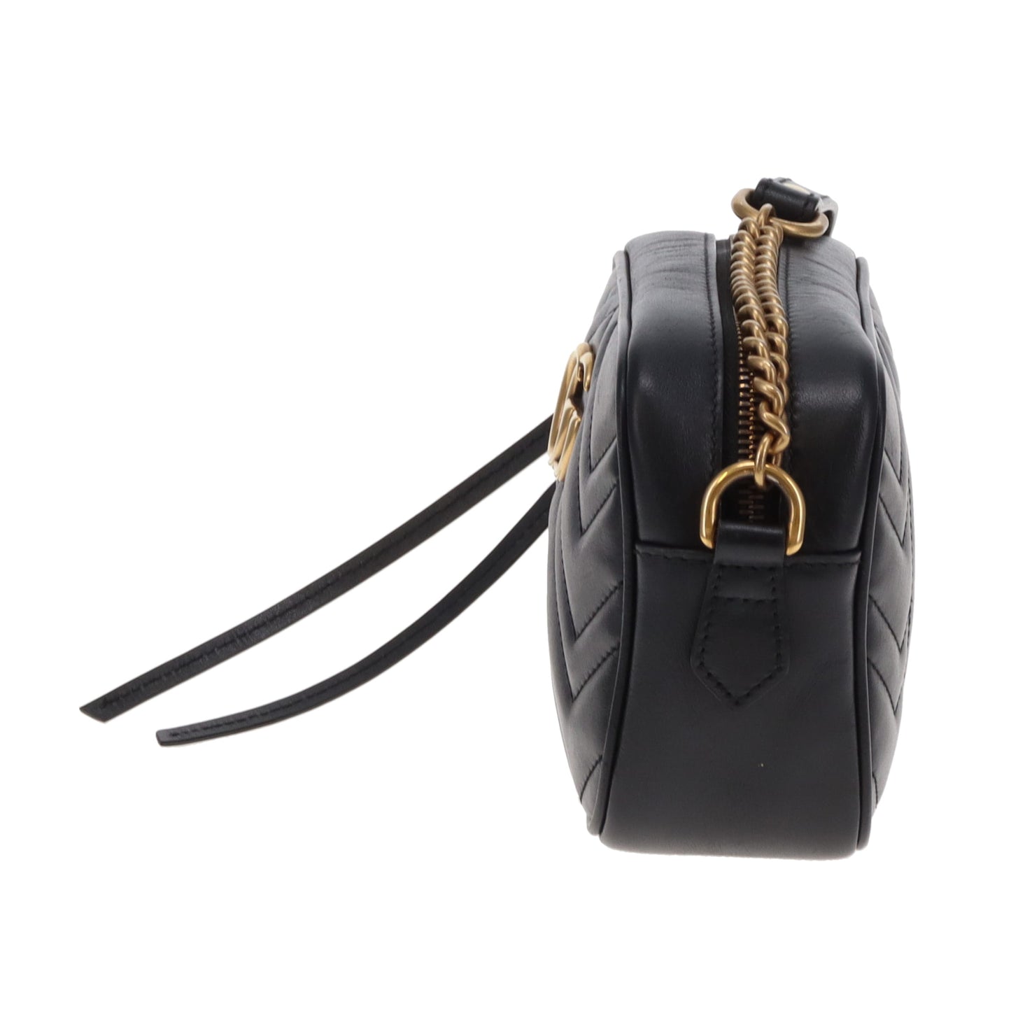 Gucci Marmont Mini Camera Bag Black GHW 2
