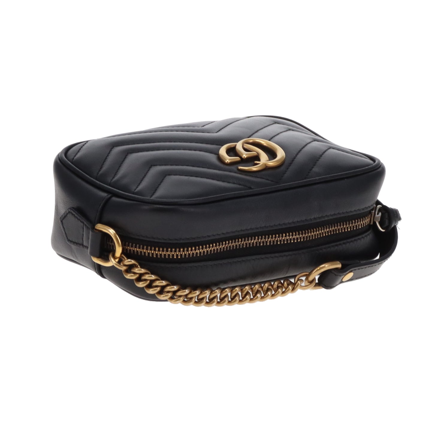 Gucci Marmont Mini Camera Bag Black GHW 2