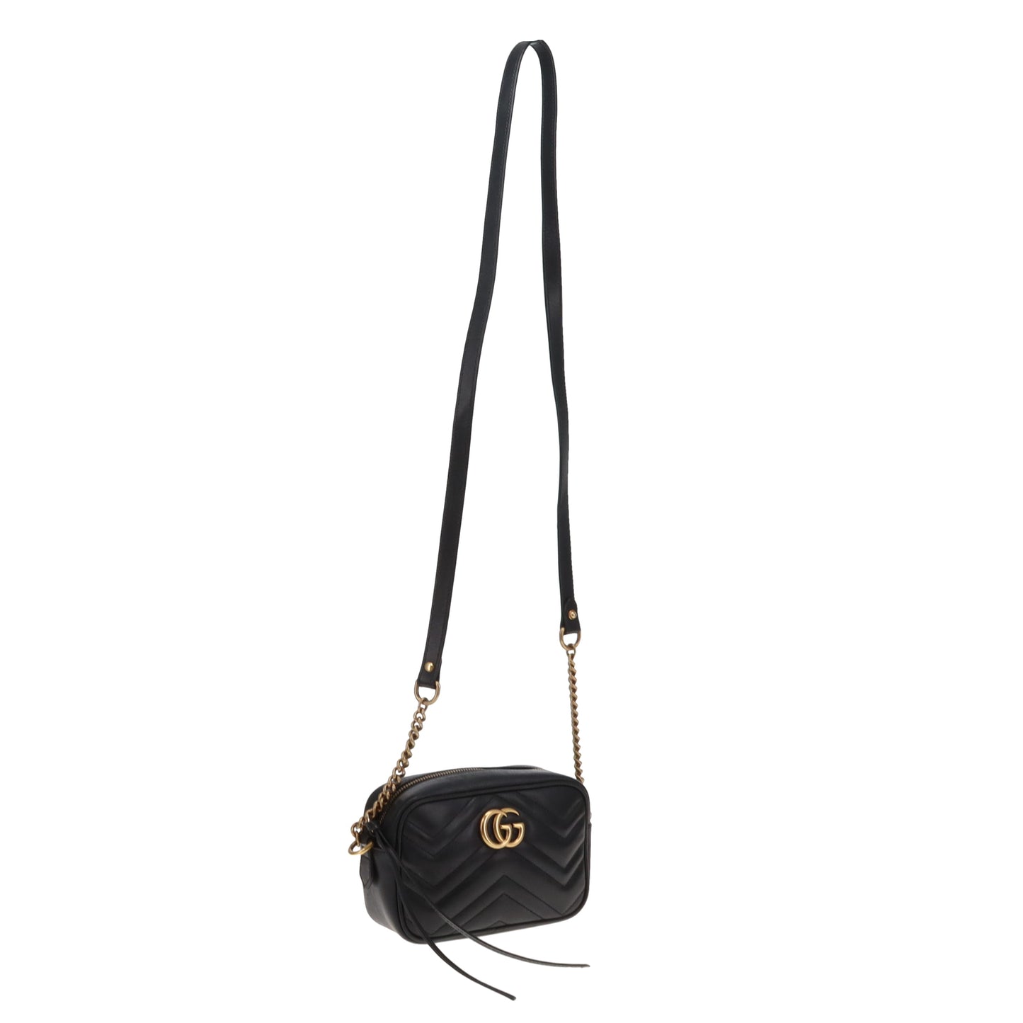 Gucci Marmont Mini Camera Bag Black GHW 2