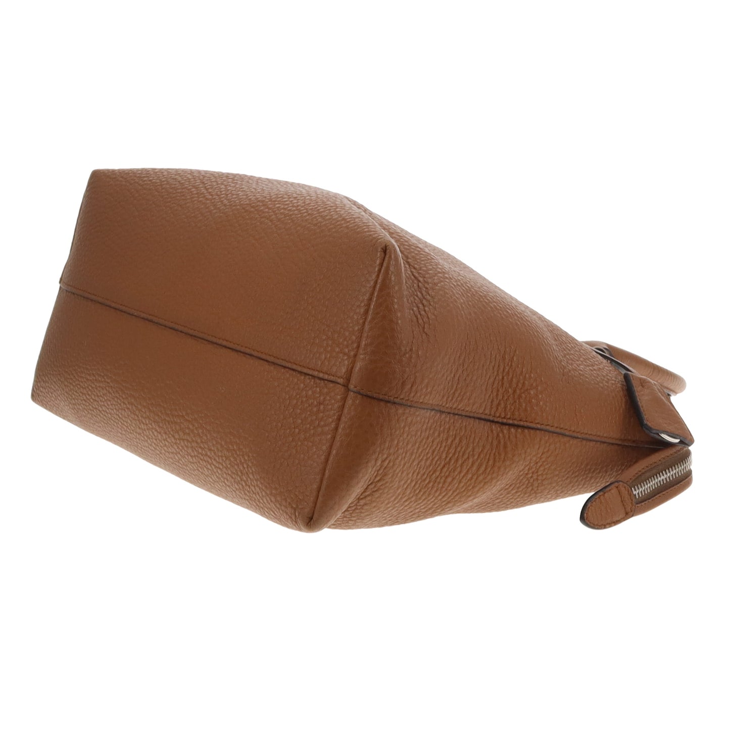 Prada Handbag Brown Grained Leather SHW