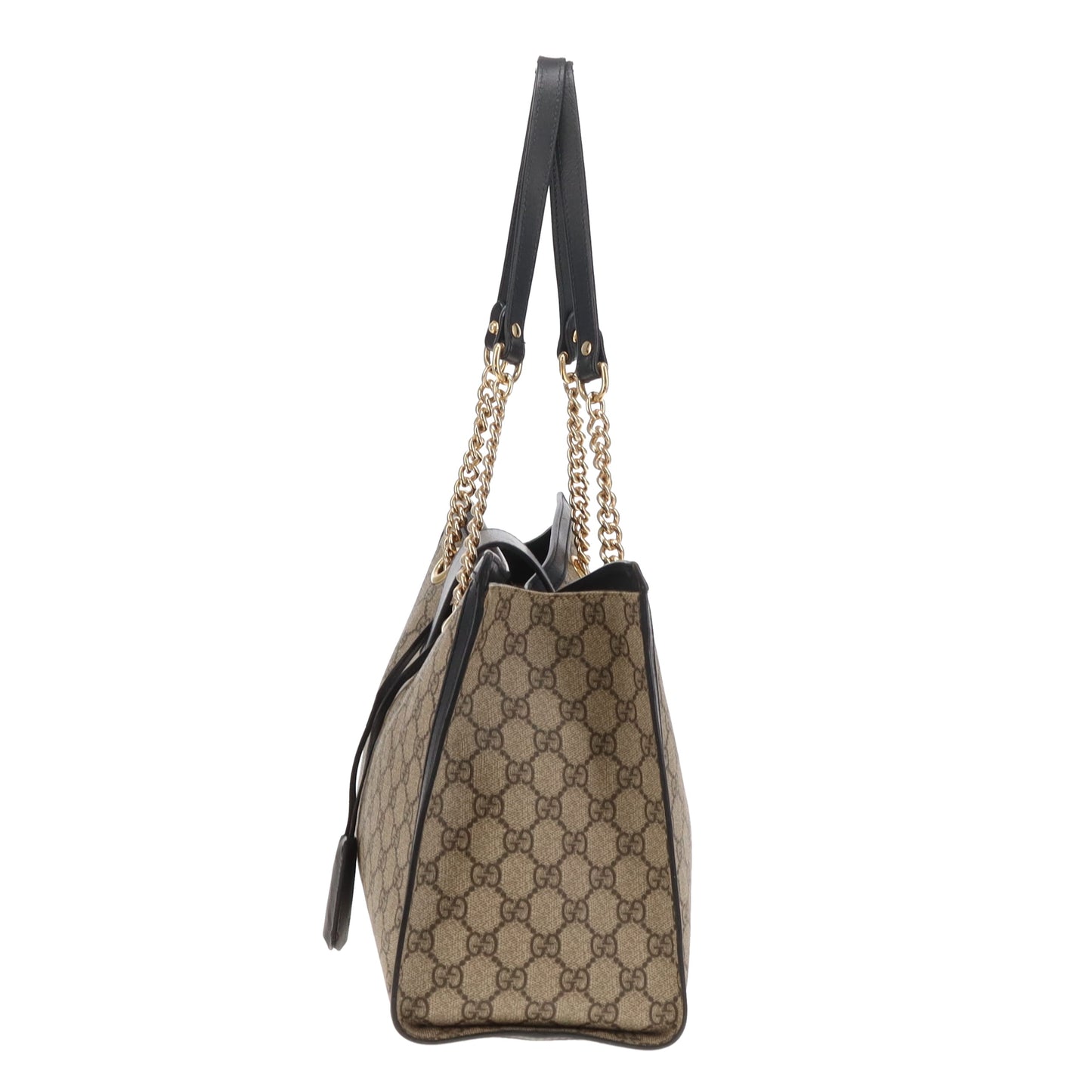 Gucci Padlock Tote Bag Medium GG Supreme and Black Leather