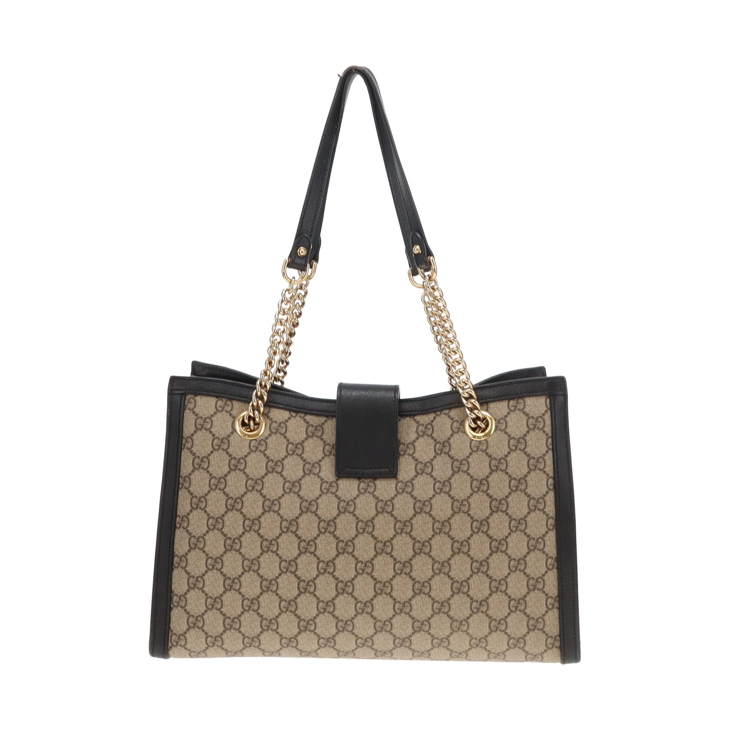 Gucci Padlock Tote Bag Medium GG Supreme and Black Leather