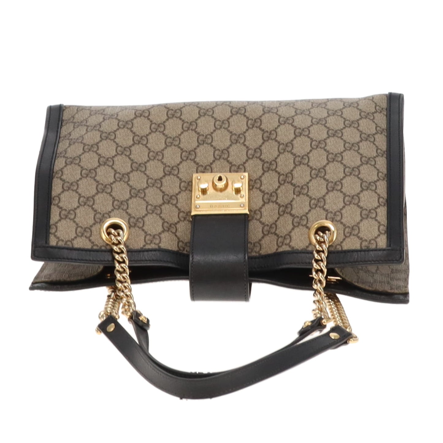 Gucci Padlock Tote Bag Medium GG Supreme and Black Leather