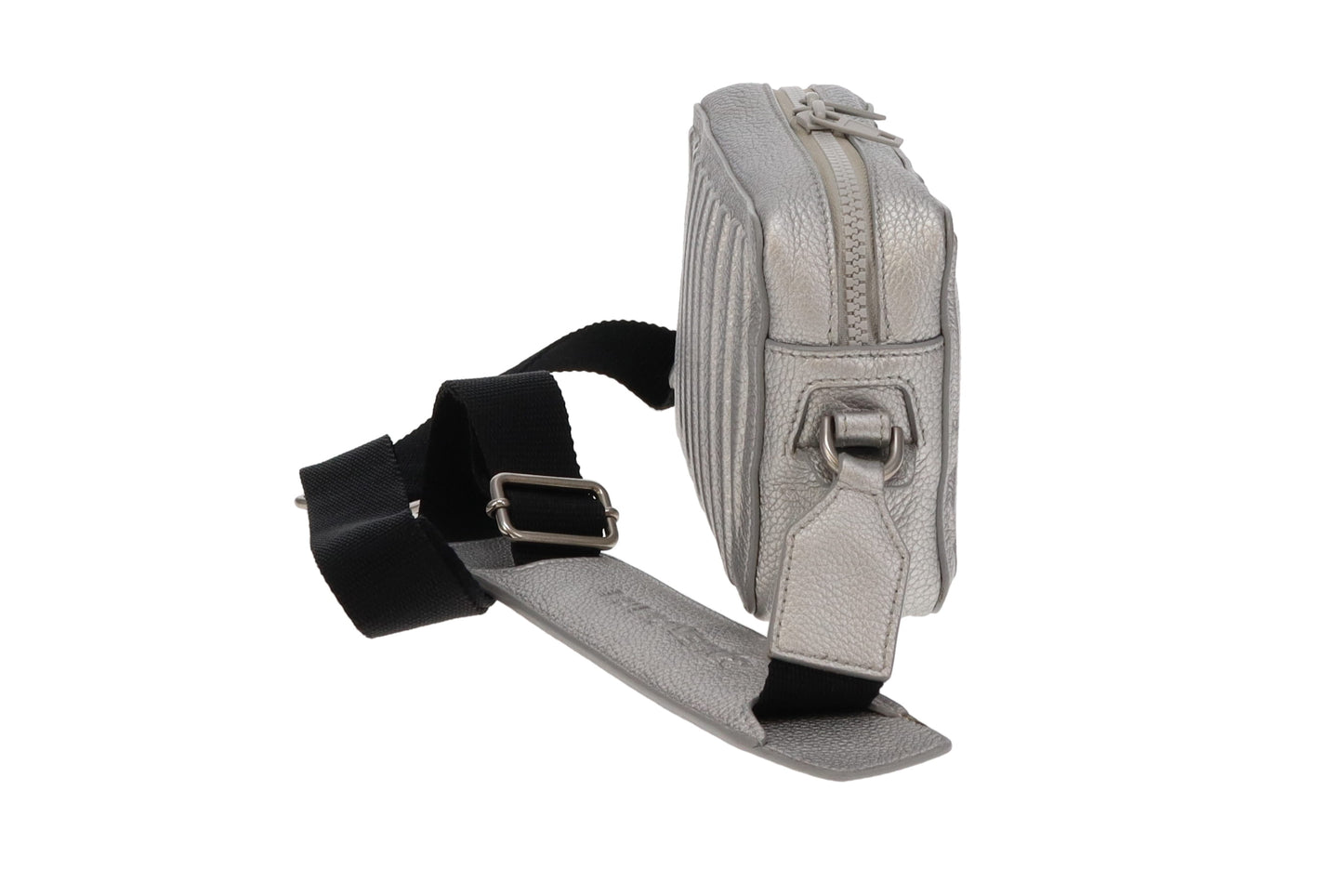 Balenciaga Silver Leather Car Camera Bag