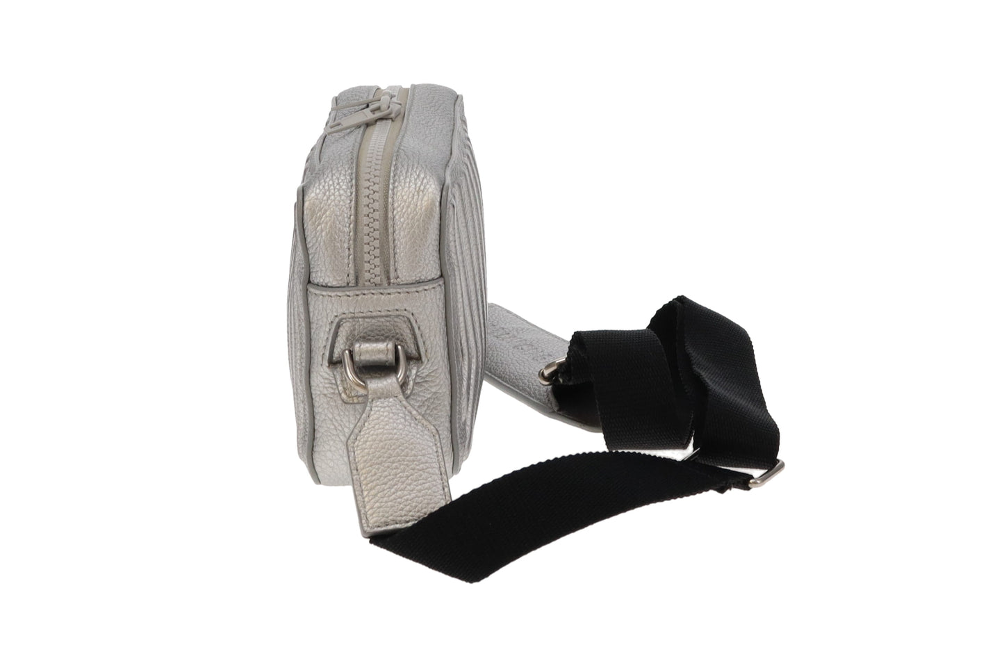 Balenciaga Silver Leather Car Camera Bag