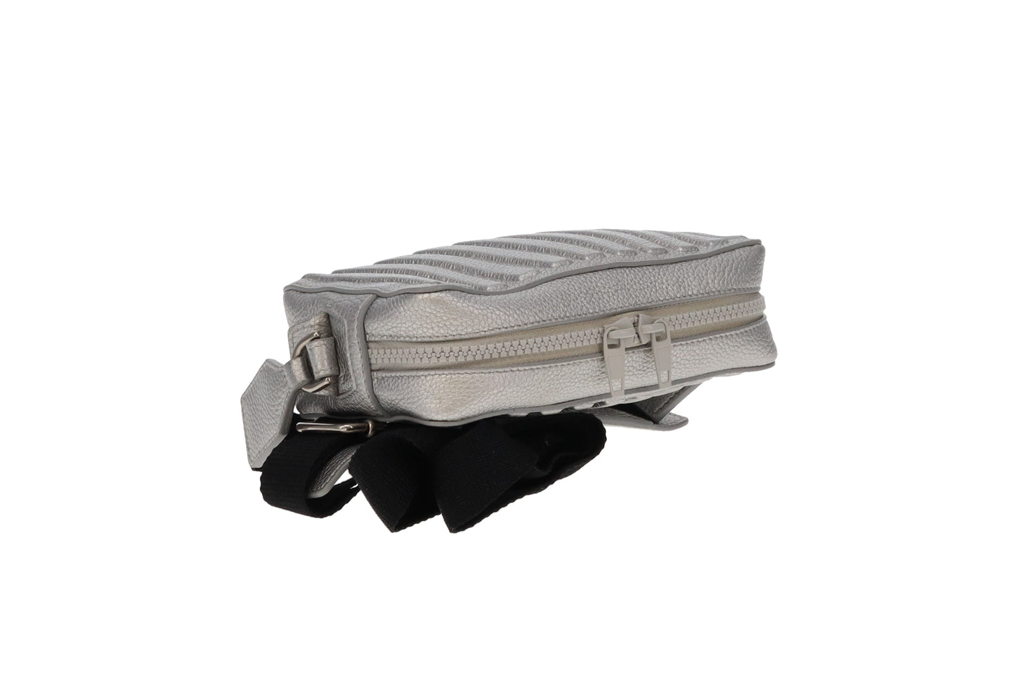 Balenciaga Silver Leather Car Camera Bag