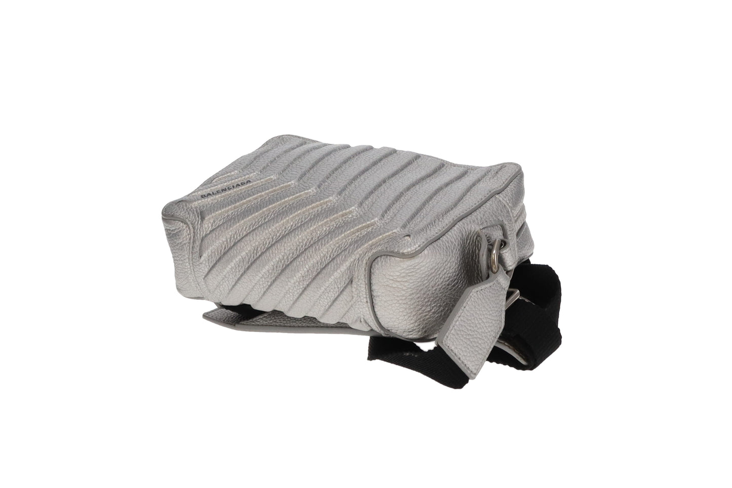 Balenciaga Silver Leather Car Camera Bag