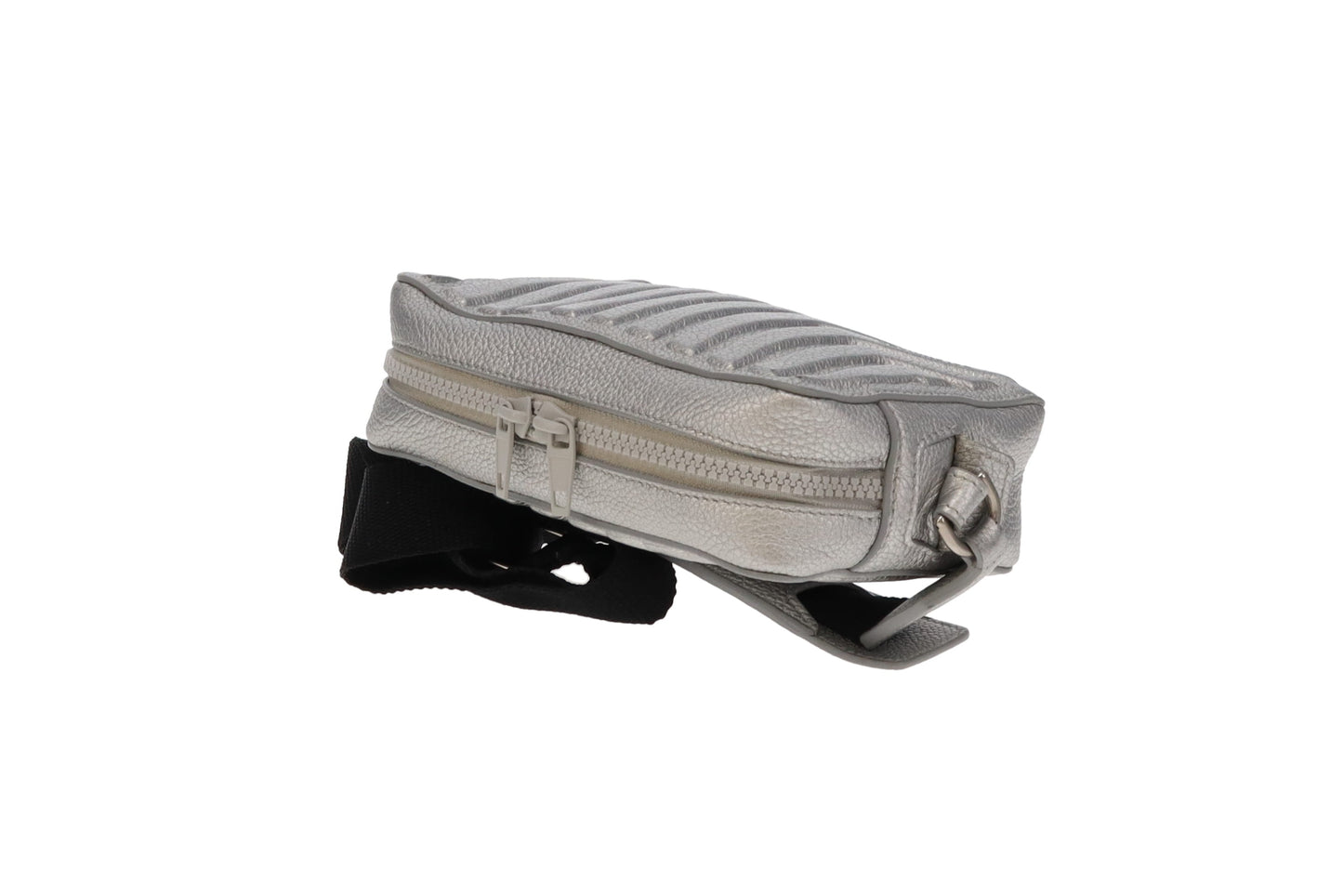 Balenciaga Silver Leather Car Camera Bag
