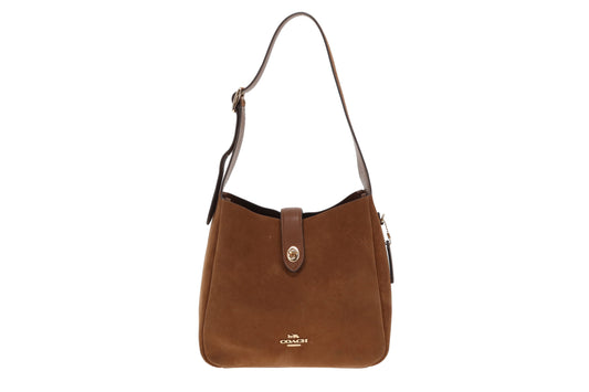 Coach Hadley Tan Suede and Leather