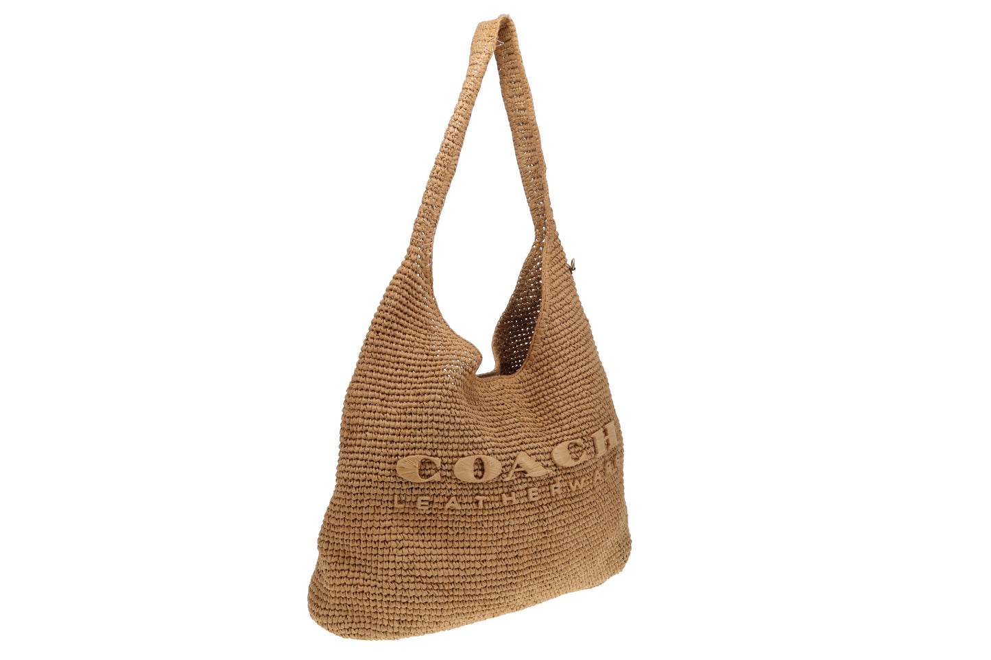 Coach Brooklyn Straw Shoulder Bag