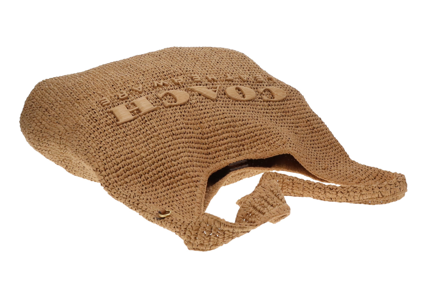 Coach Brooklyn Straw Shoulder Bag