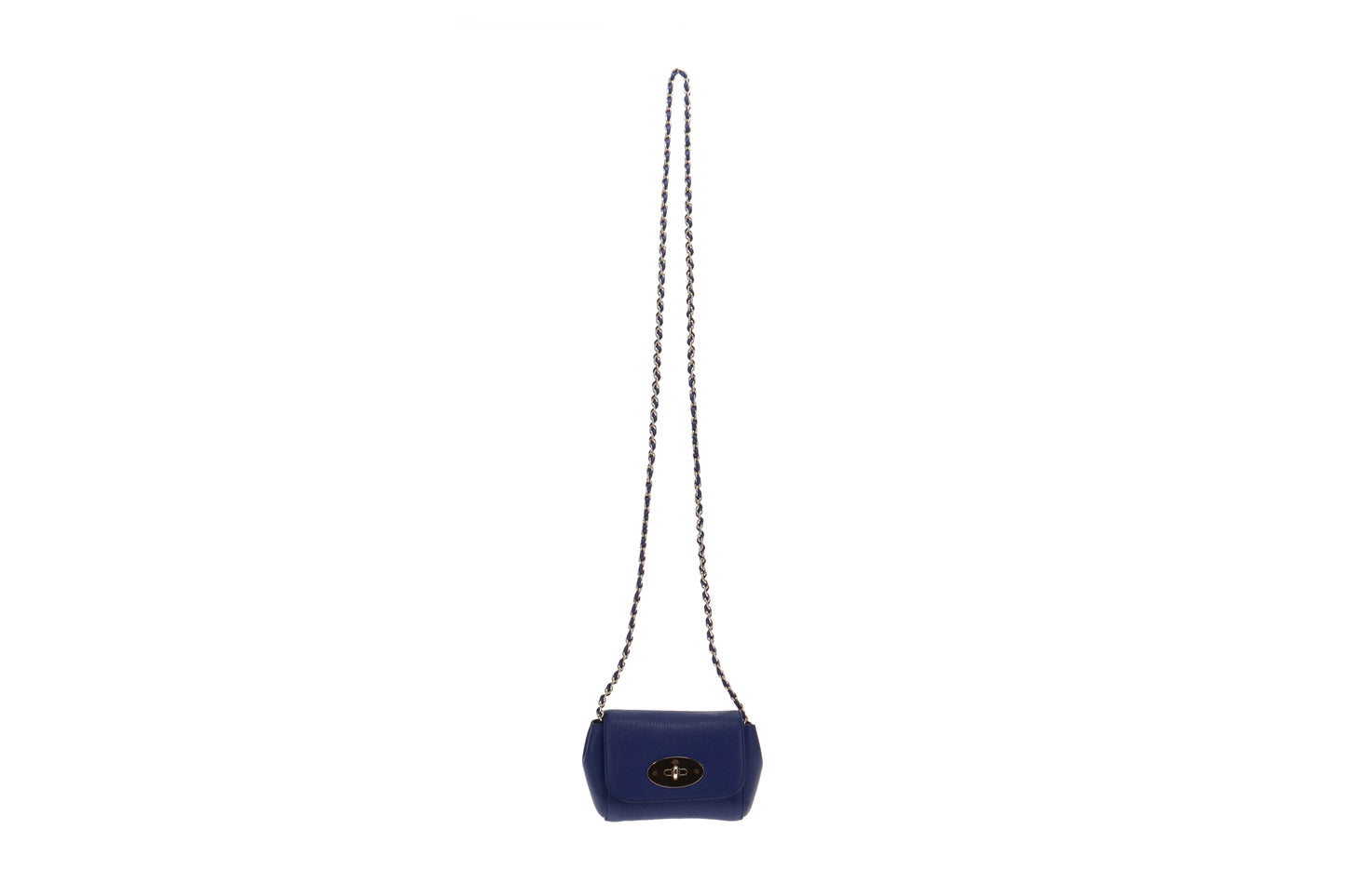 Mulberry Indigo Blue Leather Mini Lily