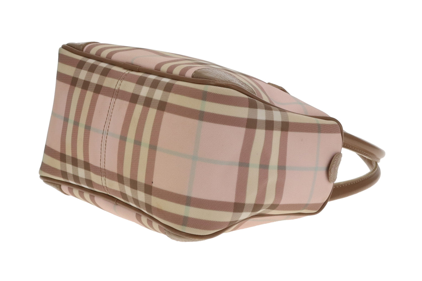 Burberry Boston Bag In Pink Heritage Check