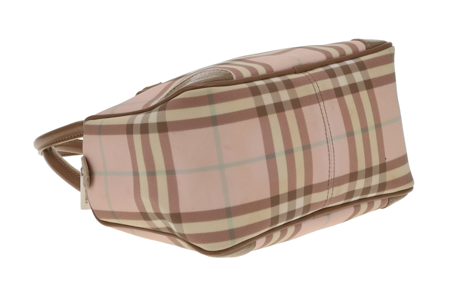 Burberry Boston Bag In Pink Heritage Check