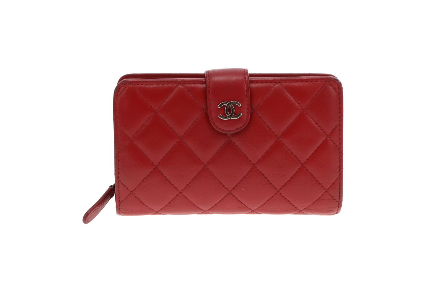 Chanel Classic Medium Compact Wallet Ruby Red 2011
