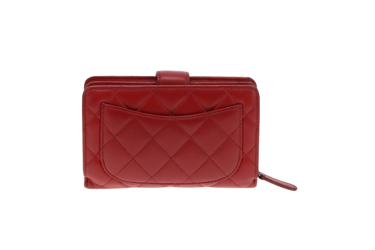 Chanel Classic Medium Compact Wallet Ruby Red 2011