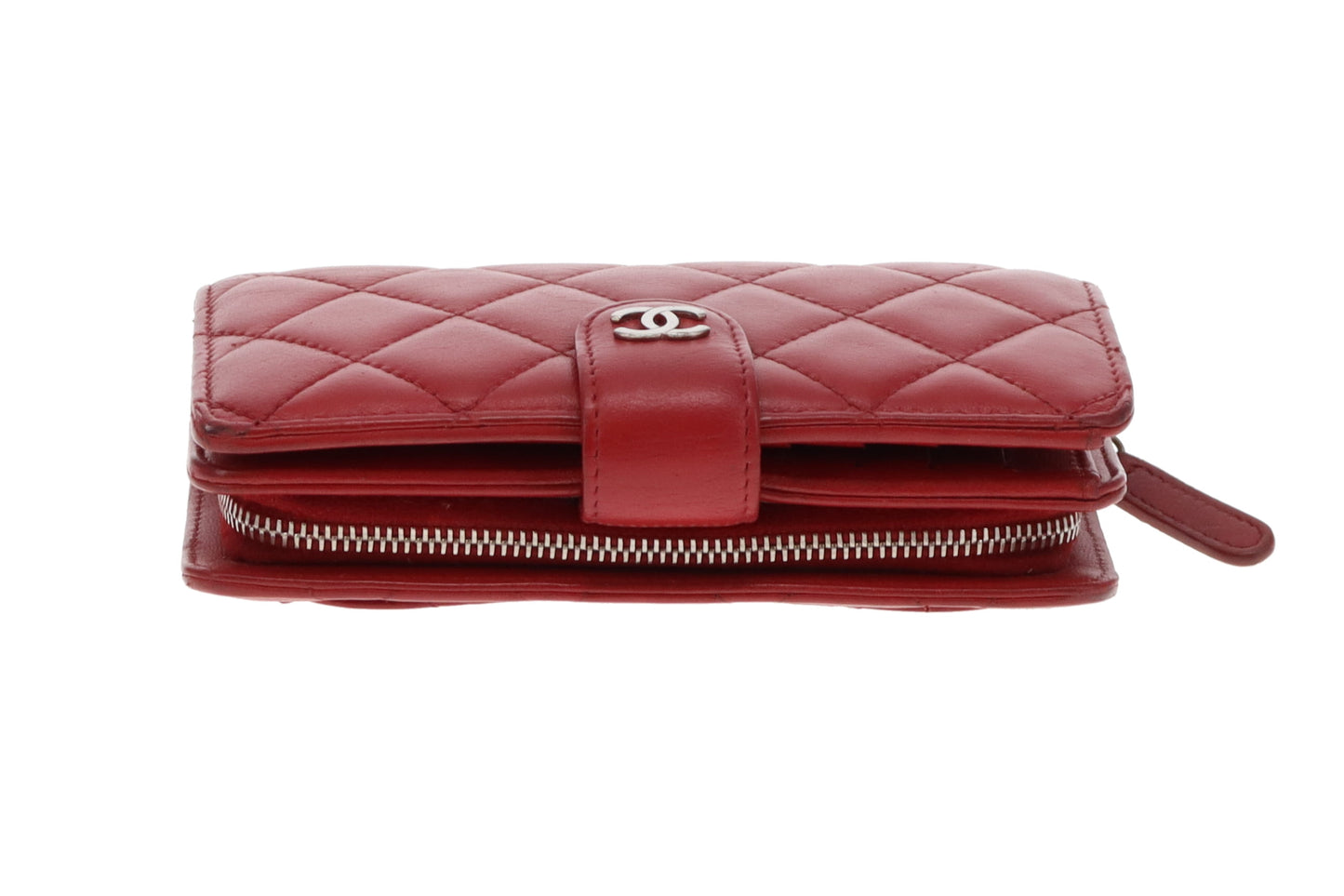 Chanel Classic Medium Compact Wallet Ruby Red 2011