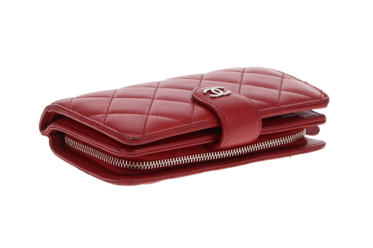 Chanel Classic Medium Compact Wallet Ruby Red 2011