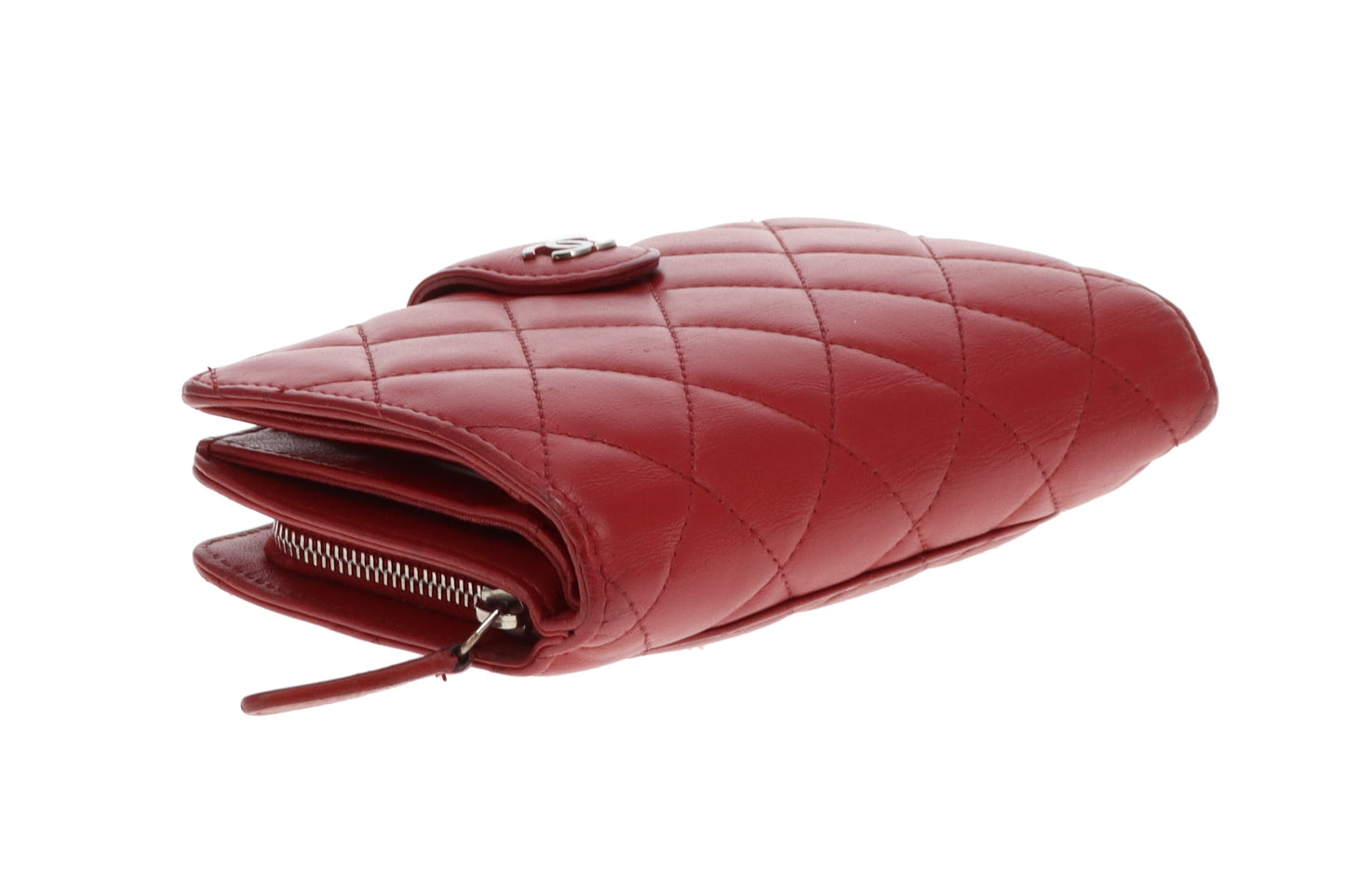 Chanel Classic Medium Compact Wallet Ruby Red 2011