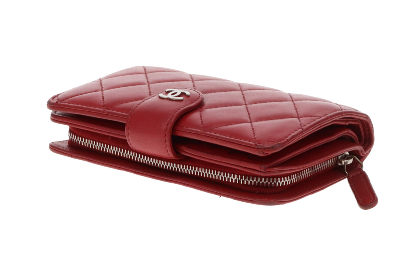 Chanel Classic Medium Compact Wallet Ruby Red 2011