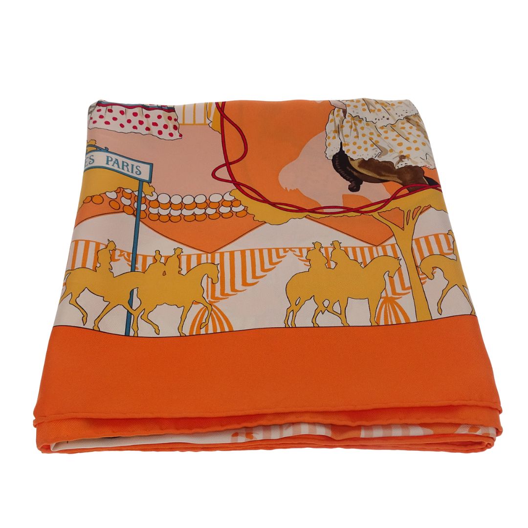 Hermes Feria de Sevilla Scarf  90x90cm 100% Silk