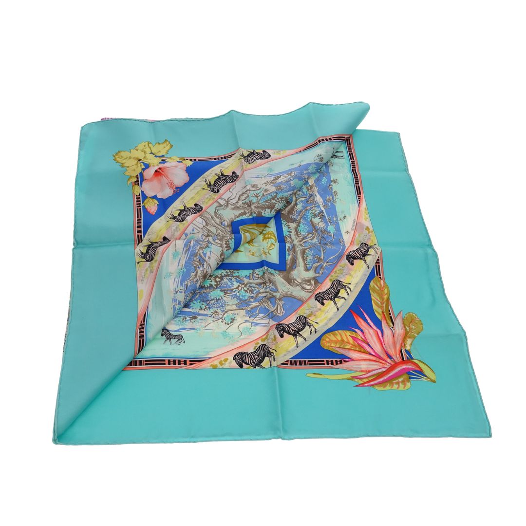 Hermes Tropiques Scarf 90 100% Silk