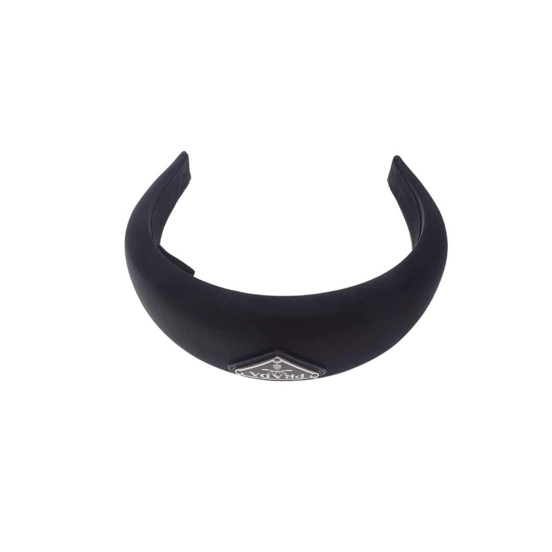 Prada Black Re-Nylon Oversized Headband