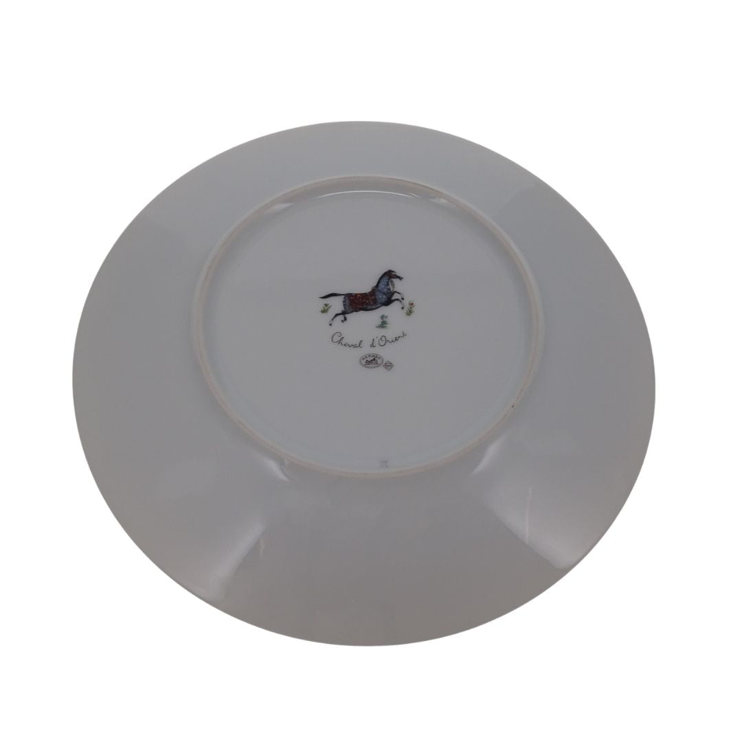Hermes Cheval d’Orient Dessert Plate Porcelain