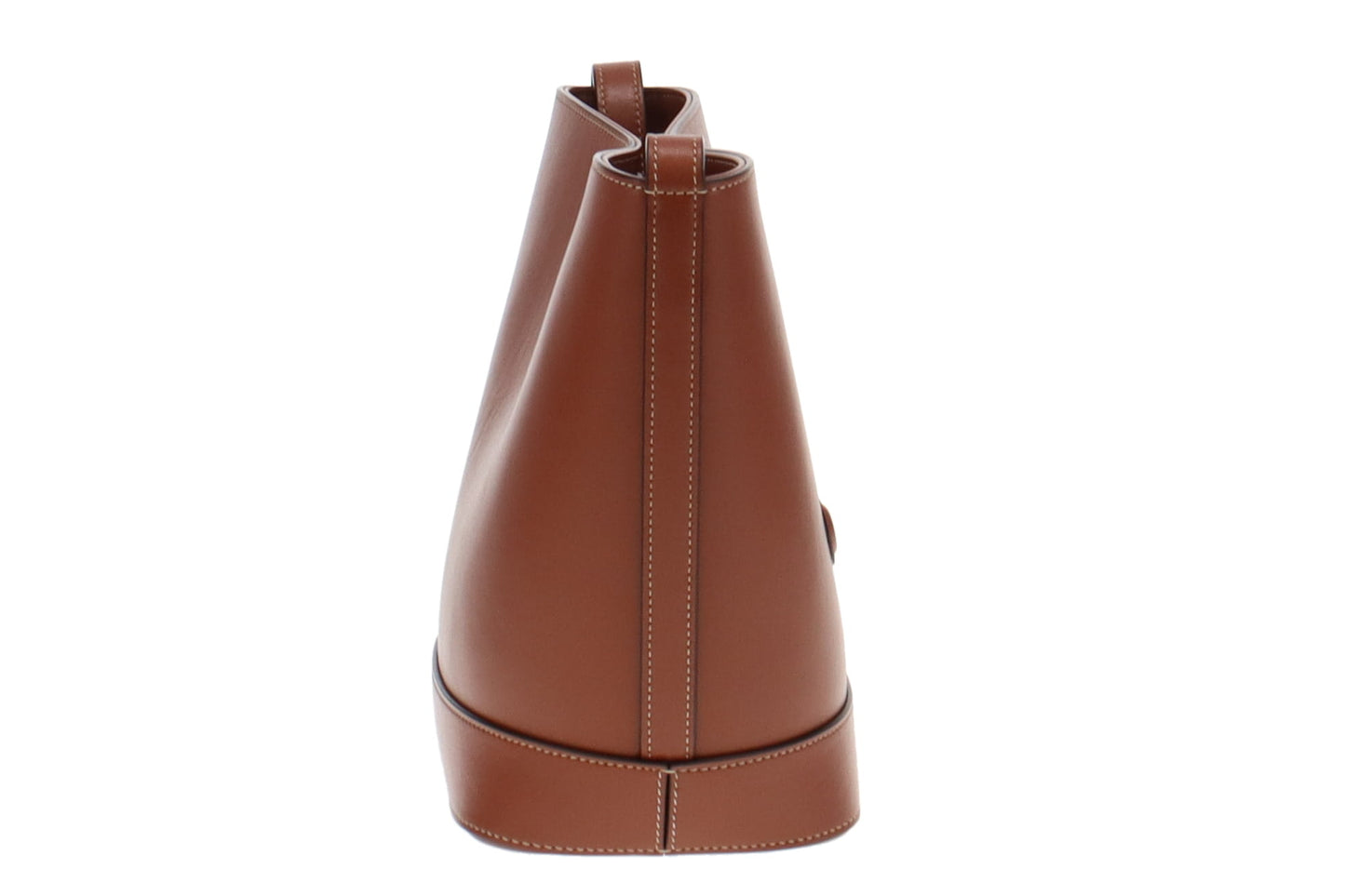Celine Tan Smooth Leather Small Triomphe Bucket Bag