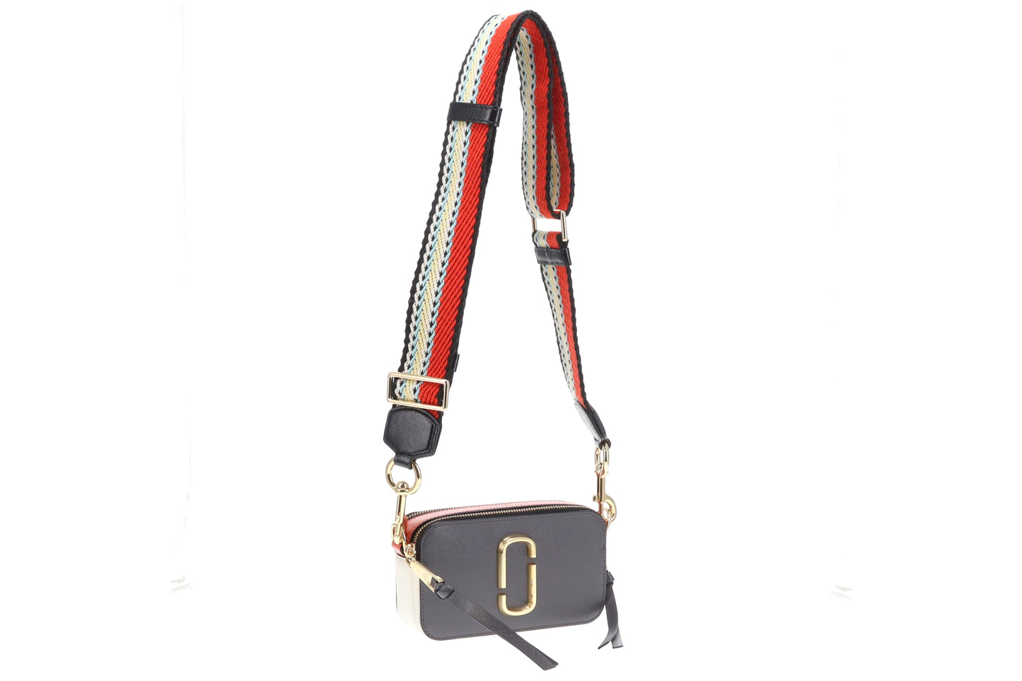 Marc Jacobs The Snapshot In Grey/Chalk/Orange