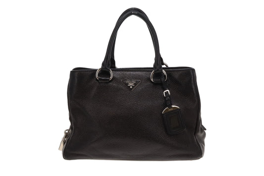 Prada Black SHW Small Tote Bag